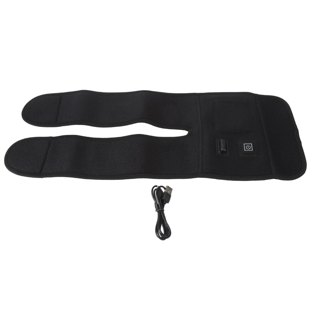 Adjustable Size Heated Knee Wrap With USB Charging Port, Knee Support Providing360Degree Warmth Coverage And Breathable Fabric Construction For
