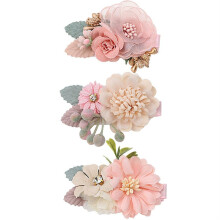 Barrettes à cheveux antidérapantes et entièrement doublées, ornées de fleurs naturelles, pour bébés filles. Design adorable et élégant,