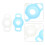 2 Pcs Pet Case Tracker Case Holder Travel 6.2x3.6x1cm 6