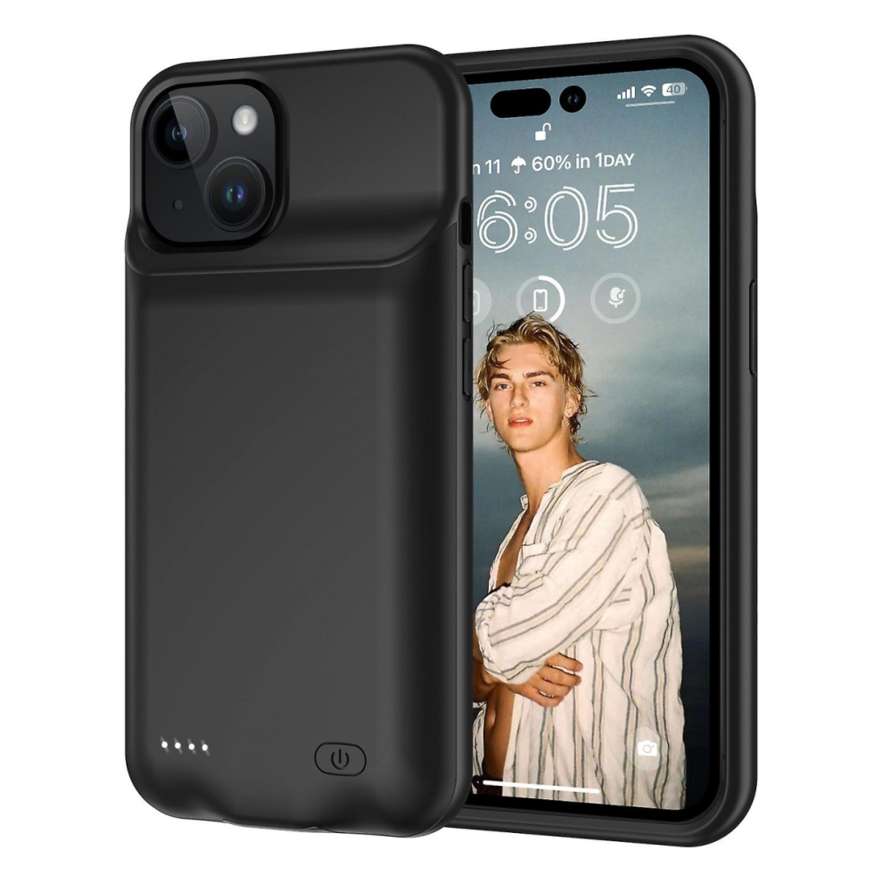 Ï¼Black)Battery Case Compatible With Iphone 15 7000Mah Rechargeable Battery Pack Charging Phone Case - Black 4407350256938