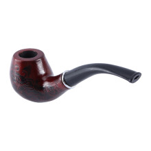 Pipa de tabaco clásica reutilizable con detalles grabados y tallados, viene con soporte plegable para pipa de tabaco e ideal para pipas de juguete