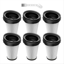 Lot de 6 filtres de rechange compatibles avec les aspirateurs portatifs sans fil Grundig VCH9829, VCH9832, VCH9630, VCH9631 et VCH9632.