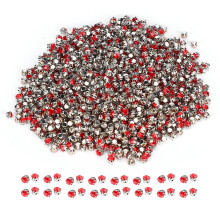 Reflect Light Shiny Rhinestones Glass Round Gems Flatback Rhinestones With Precise Cutting Facets For Nail Art DIY Crafts Wide Applications Quality