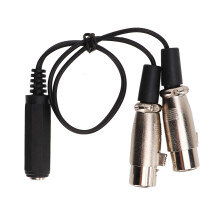 Robuuste, flexibele audiokabel met rubberen mantel, geschikt voor dubbele XLR-aansluitingen en actieve luidsprekers. Ruisvrije prestaties, lage
