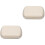 2St Praktische Retainer Houder Wit Ps Compact Voor Opslag 5