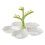 3Pcs Green Fruit Plates with Tree Picks for Snacks and Candy 2