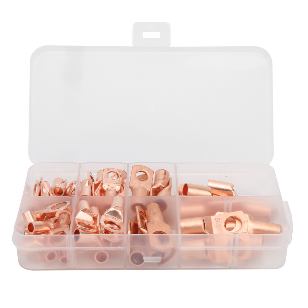 Crimping Connectors Pure Copper Battery Lugs With Adhesive Heat Shrink Tubing For Secure Electrical Connections In Vehicles Marine Solar Systems 9448483241434