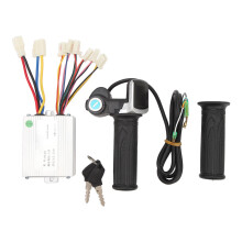Power Display Brushed Speed Controller With Battery Display Circuit Protection Adjustable Speed Control Motor Controller For Electric Mini Bike