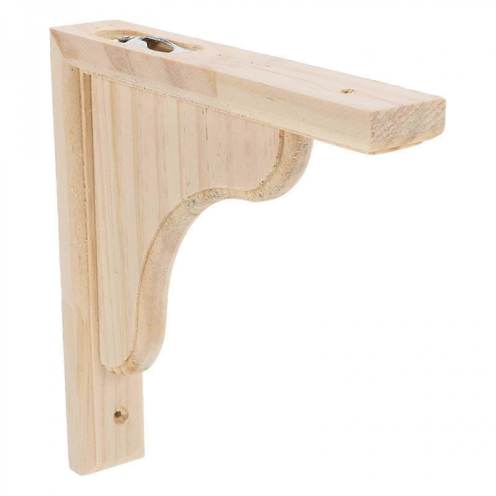 2Pcs Wood Corbels: Wooden Shelf Brackets Unfinished Paintable Bracket Compatible With Doorway Countertop Kitchen Cabinet Book Shelves 2025 4781900428373