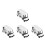 4St Pullback Mini Wit, Duurzame Diecast Voor Verzamelen 5