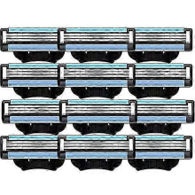 20-pack Mach 3 Razor Blades, Manual, Compatible with Men