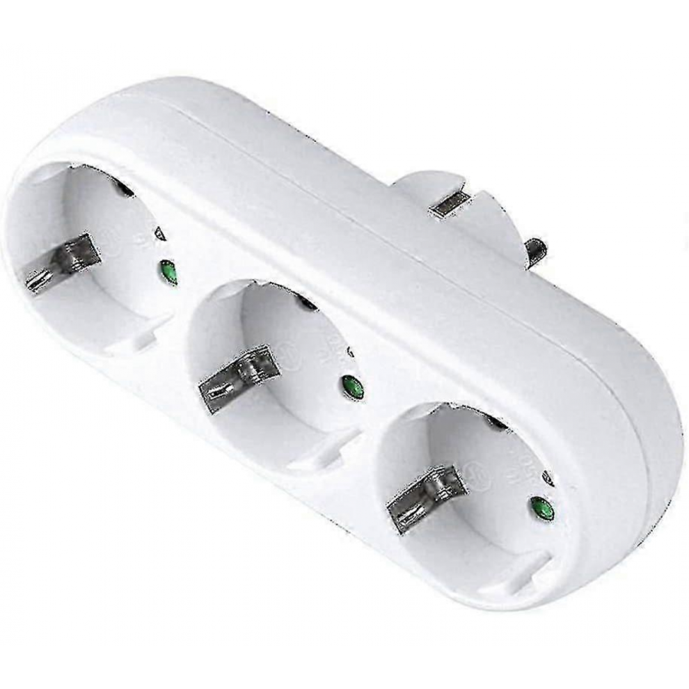 3-Way Socket Adapter,3-Way Multiple Plug Wall Or Table Socket 16A/250V - Wk 4684287381937