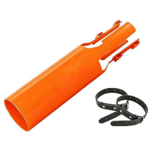 (Orange)Leaf Blower Air Booster, Universal Nozzle Attachment, High-Speed Airflow Accelerator Compatible with 2-4 Inch Tubes, Boosts Wind Po