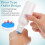 16Pièces Bouteilles À Tampon Éponge 100 Ml Plastique Multiusage 9