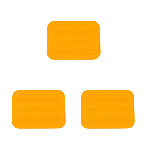 3Pièces Silicone Orange Antidérapant Cuisine Résistant Chaleur 2
