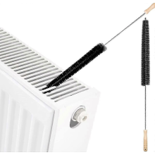 Cepillo limpiador de radiador flexible con mango de madera (2 unidades, 73 cm)