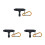 3Pcs Portable Drum Keys Black Metal Drum Adjustment Tools for Drummers 11