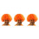 3St Clown Pruik Elastisch Carnaval Cosplay Hoofdbedekking 2
