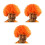 3St Clown Pruik Elastisch Carnaval Cosplay Hoofdbedekking 3
