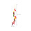 2 pcs artificial vegetable string decor, simulated fruit and veg 2