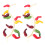 2 pcs artificial vegetable string decor, simulated fruit and veg 10