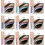 2Pcs Multi Glitter Pearlescent Eyeshadow Portable Eye Makeup 4