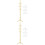 2Sets Practical Mini Doll Clothes Hangers Beige for Mini House Display 4