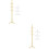 2Sets Practical Mini Doll Clothes Hangers Beige for Mini House Display 5