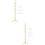 2Sets Practical Mini Doll Clothes Hangers Beige for Mini House Display 6
