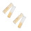 4Pièces Boîtes Transparentes PP Hermétiques Pour Biscuits Snacks 10