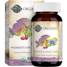 Garden of Life, Organics, Frauen einmal täglich, 60 vegane Tabletten