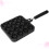 2Pcs Nonstick Takoyaki Pan Black Bake Plate with Ergonomic Handle Grip 10