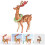 2St Kerst 3D Rendier Decor Multifunctioneel Voor Familie 9