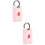 2Pcs Pink Lightweight Tpu Protective Case for Small Locator Keychain 6