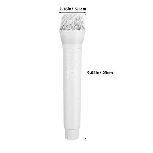 10St Realistische ABS Microfoon Prop Wit Speelgoed Voor Kinderen 1