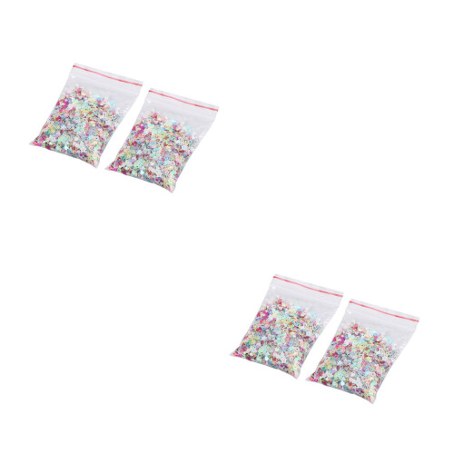 4Paquets Sequins Multicolores Pour Décoration De Fête DIY 2