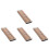 4Pcs Portable Oboe Reed Holder Plastic Storage Box ABS Light Brown Set 6