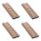 4Pcs Portable Oboe Reed Holder Plastic Storage Box ABS Light Brown Set 7