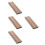 4Pcs Portable Oboe Reed Holder Plastic Storage Box ABS Light Brown Set 8