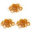 1500Pcs Orange Natural Rubber Bands for Office Packing Elastic 3