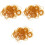 1500Pcs Orange Natural Rubber Bands for Office Packing Elastic 4