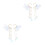 4Pièces Boucles D'oreilles Sirène En Alliage Pour Filles 4