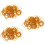 1500Pcs Orange Natural Rubber Bands for Office Packing Elastic 8