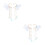 4Pièces Boucles D'oreilles Sirène En Alliage Pour Filles 5