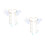 4Pièces Boucles D'oreilles Sirène En Alliage Pour Filles 7