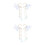 4Pièces Boucles D'oreilles Sirène En Alliage Pour Filles 8