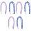 6Pcs Durable Acrylic Anti Lost Mask Chains for Hanging Assorted Colors 3