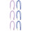 6Pcs Durable Acrylic Anti Lost Mask Chains for Hanging Assorted Colors 8