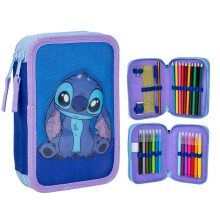 Stitch Doppel-Federmäppchen für Schulbedarf und Organisation