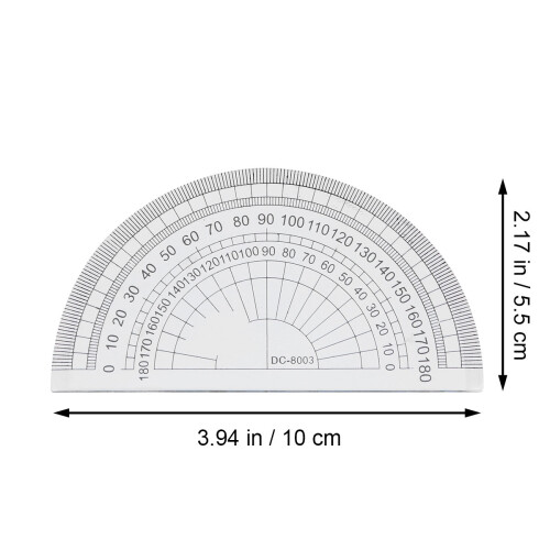 3 Pcs Charger Cable Metal Ruler Protractor Student 1